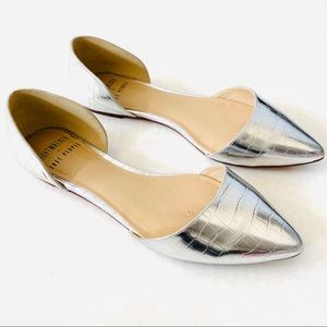 Free People Night Walker Silver Cloud Dancer Flat